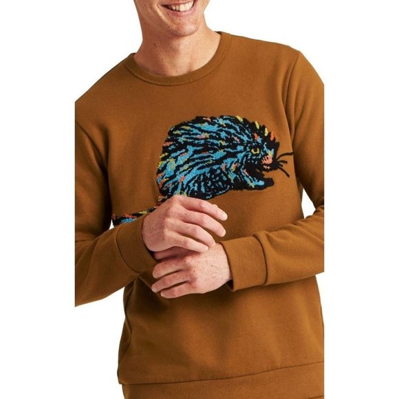 Bonobos Other - Nwot Supersoft Fleece Crew Porcupine Brown Sweater sz(L)